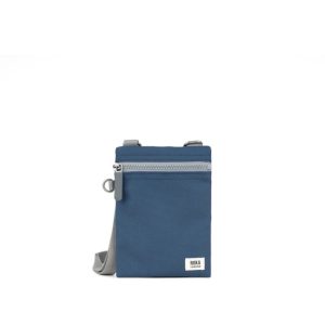 Roka Chelsea Deep Blue Recycled Canvas Crossbody Bag