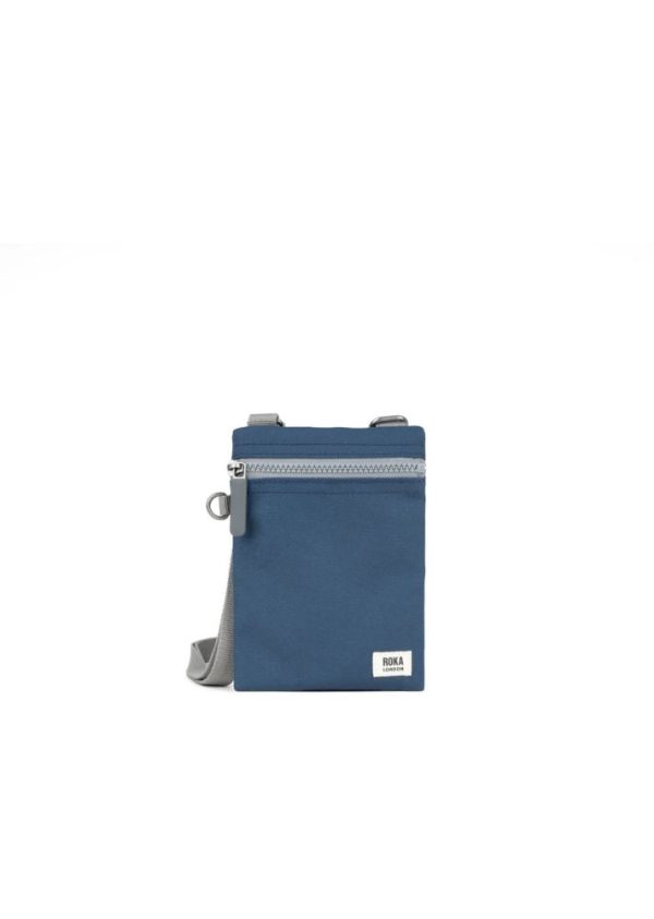 Roka Chelsea Deep Blue Recycled Canvas Crossbody Bag