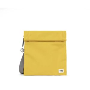 Roka Stratford Mustard Recycled Nylon Crossbody Bag