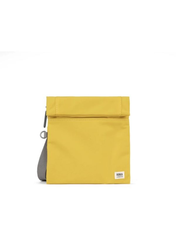 Roka Stratford Mustard Recycled Nylon Crossbody Bag