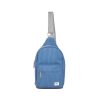 Roka Willesden B Denim Mid Wash Recycled Canvas Crossbody Bag