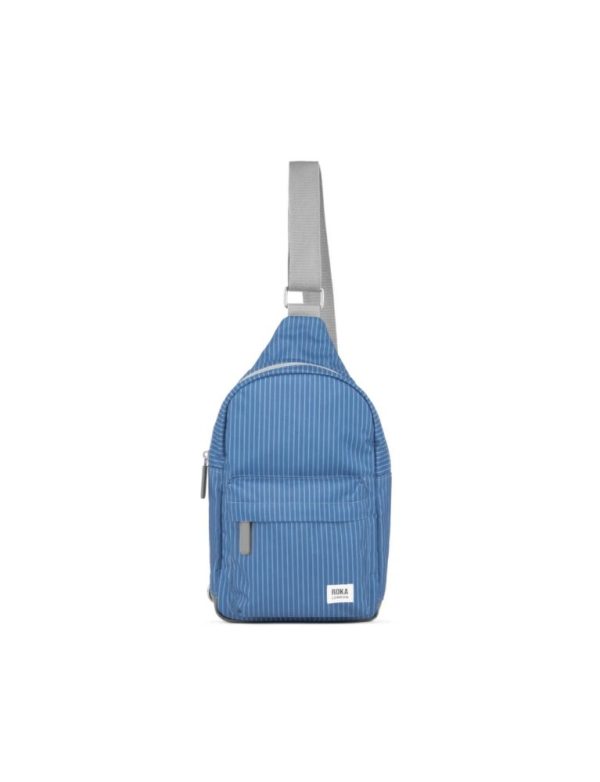 Roka Willesden B Denim Mid Wash Recycled Canvas Crossbody Bag