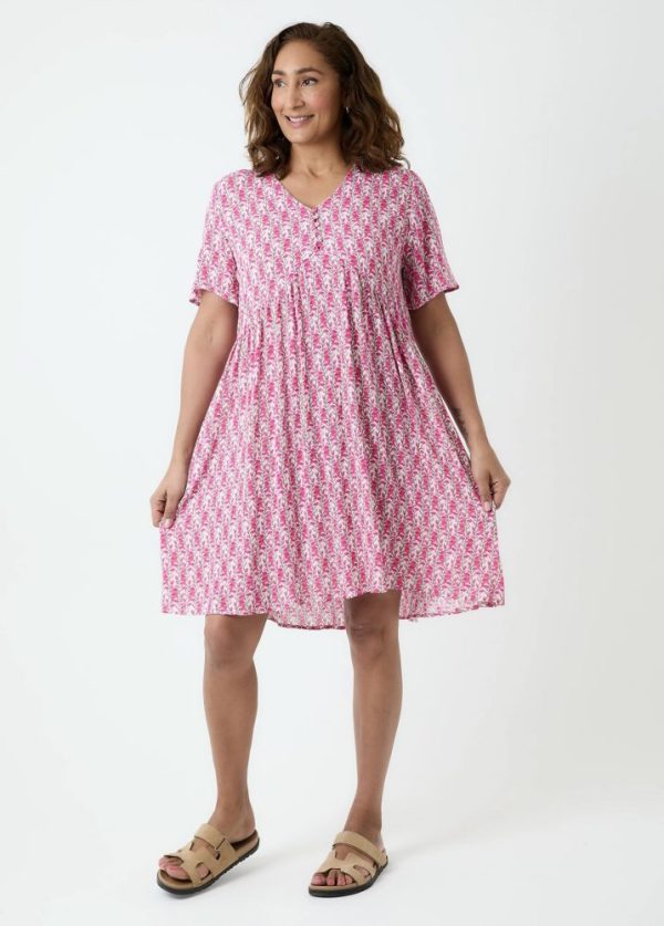 Kelly Floral Knee Length Dress - Image 4