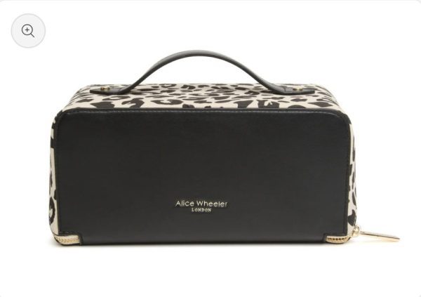 Alice Wheeler Light Leopard Train Case - Image 3