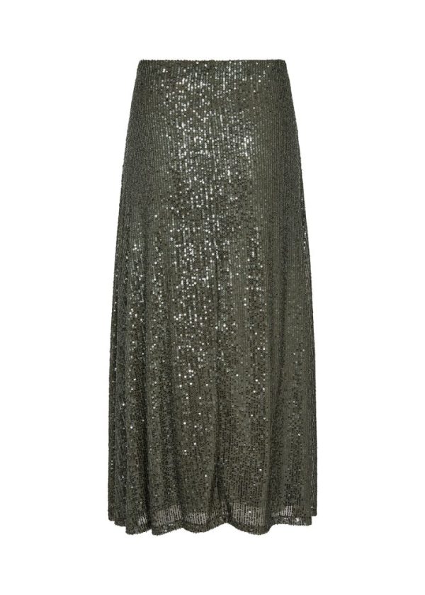 Soya Concept Dark Green Nanett 3 Sequin Skirt - Image 6