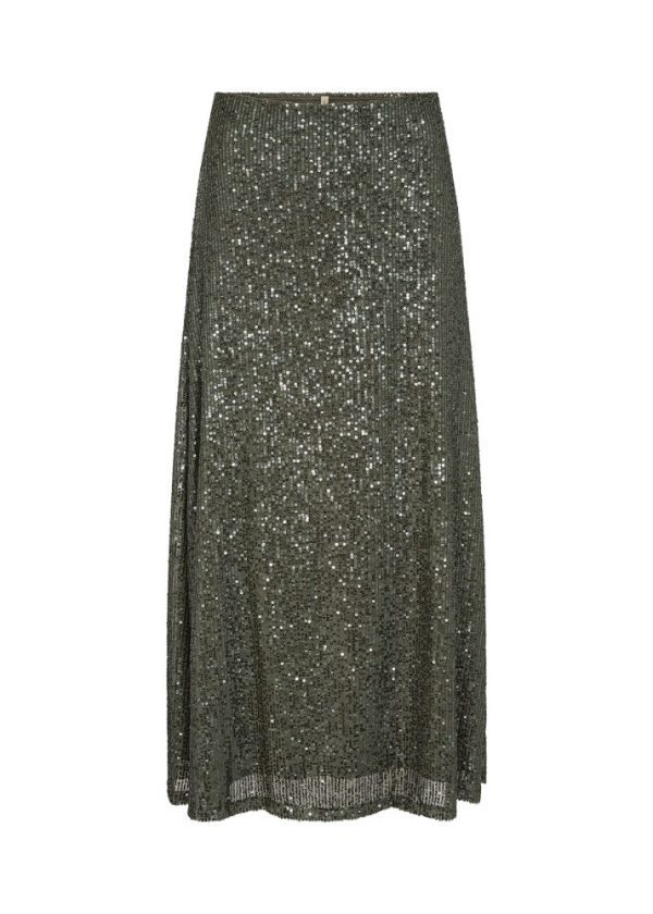 Soya Concept Dark Green Nanett 3 Sequin Skirt - Image 5