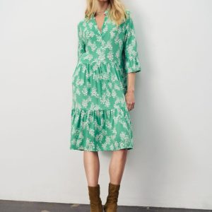 Saint Tropez Eda Dress - Greenbriar Flower