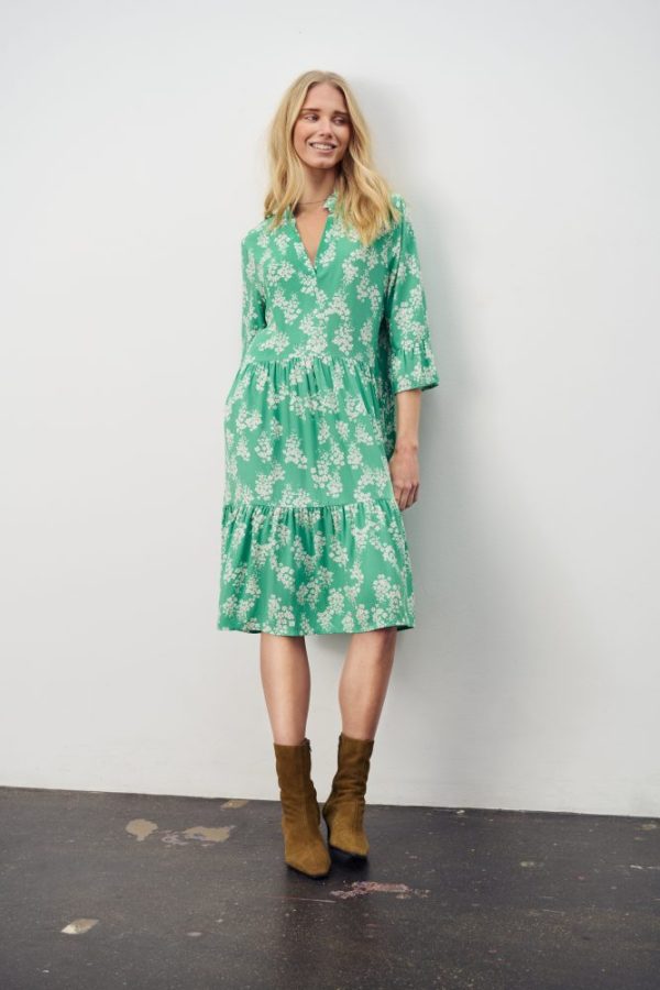 Saint Tropez Eda Dress - Greenbriar Flower