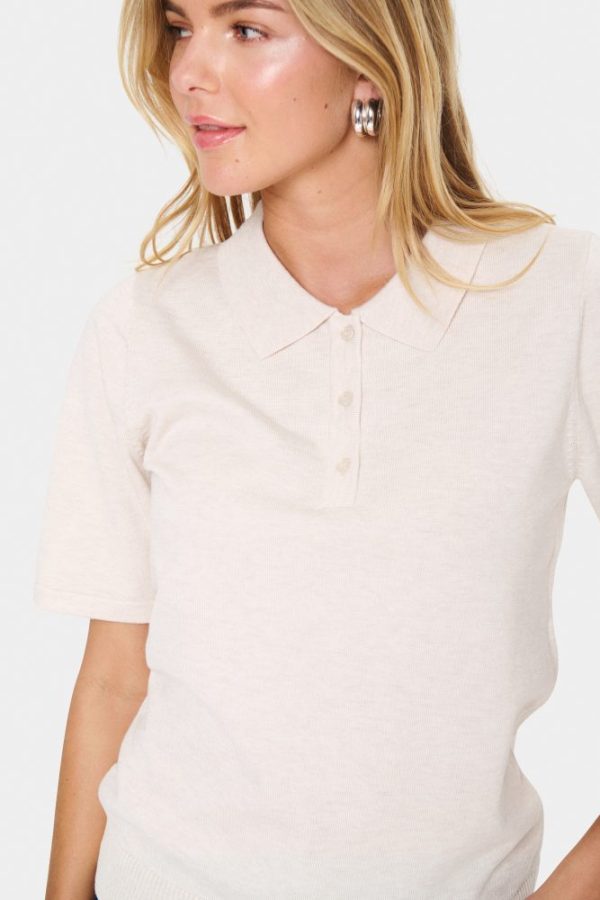 Saint Tropez Polo SS Pullover - Fog Melange