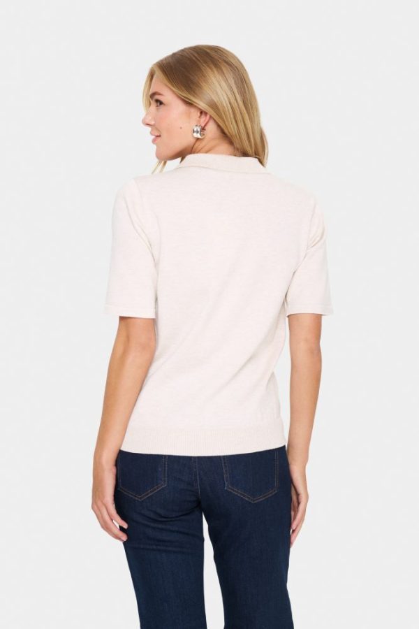 Saint Tropez Polo SS Pullover - Fog Melange - Image 5