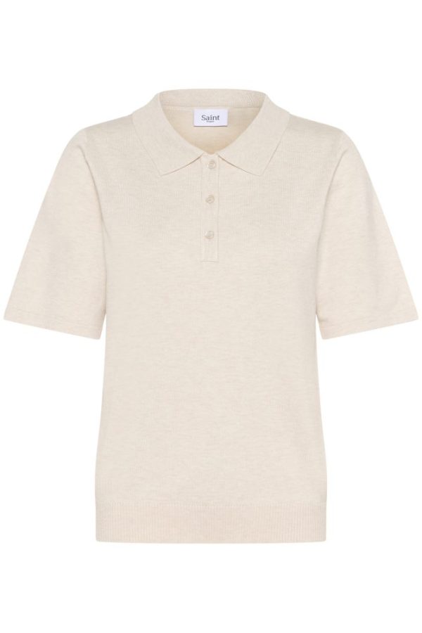 Saint Tropez Polo SS Pullover - Fog Melange - Image 3