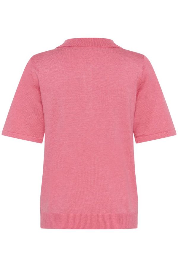 Saint Tripez Polo SS Pullover - Fruit Dove Melange - Image 3