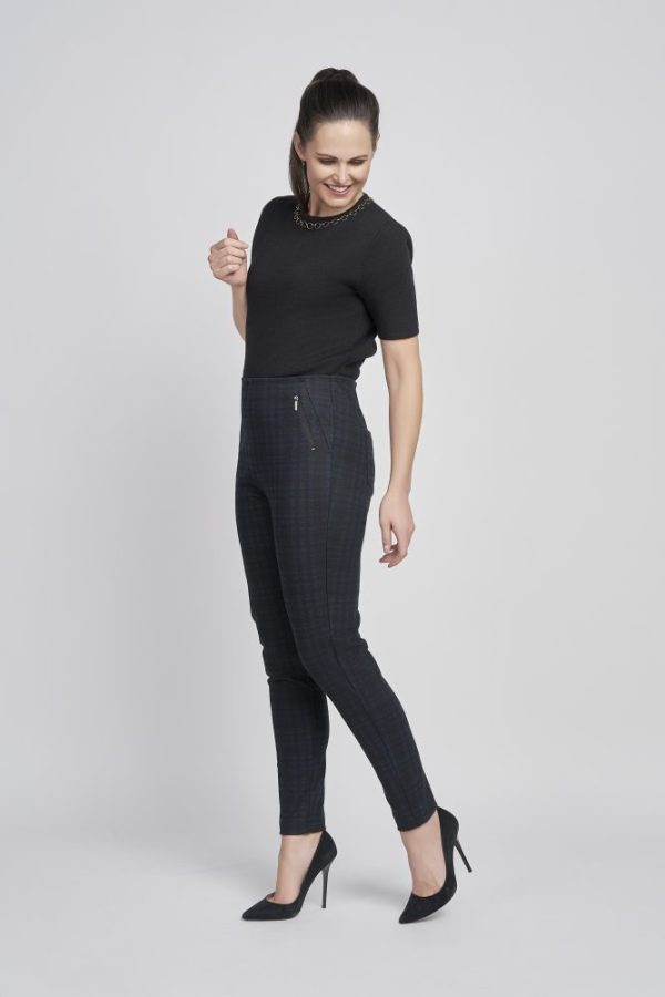 Pinns 420TS Sapphire Check Trousers - Image 2