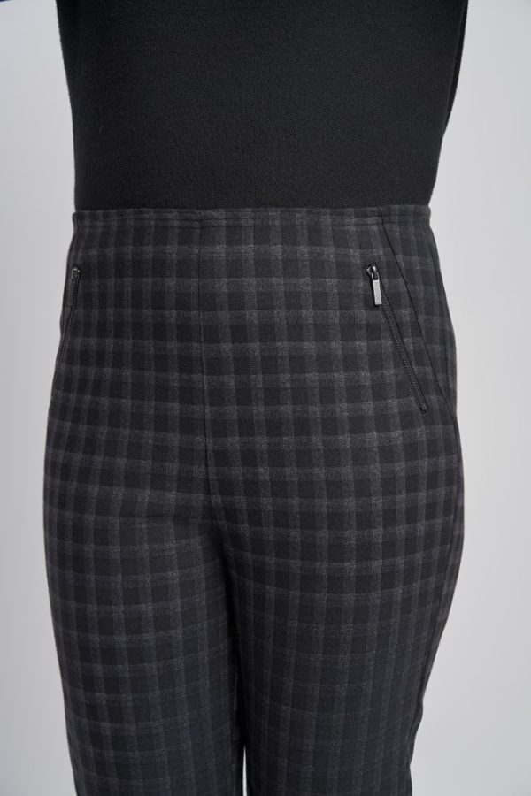 Pinns 420TS Small Grey Check Trousers - Image 5