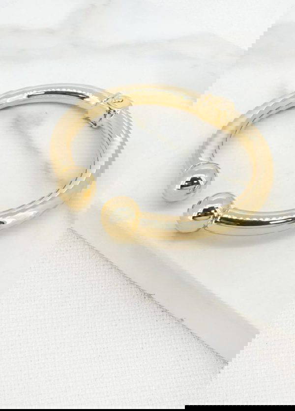 Envy 4429 Gold or Silver Hinged Bangle - Image 2