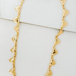 Envy 4510 Short Heart Necklace in gold & silver
