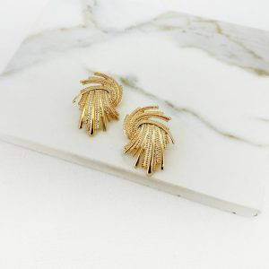 Envy 4570 Gold Statement Earrings