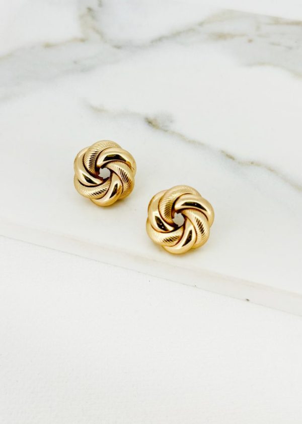 Envy 4591 Gold & Silver Stud earrings - Image 2