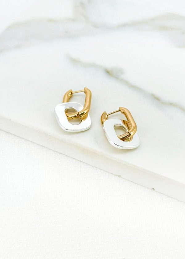 Envy 4577 Short Two Tone Necklace in gold & silver - Image 3