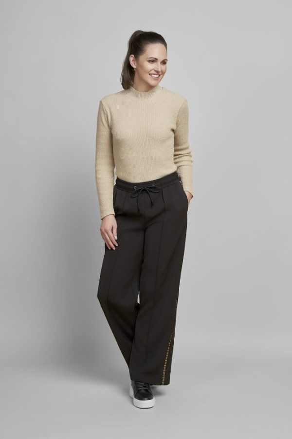 Pinns 643T Black Geo Side Stripe Trouser - 28" & 30" - Image 3