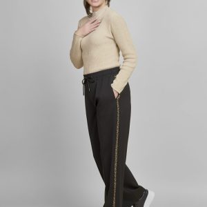 Pinns 643T Black Geo Side Stripe Trouser - 28" & 30"