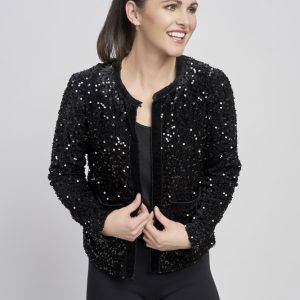 Pinns 699JK Black Sequin Jacket