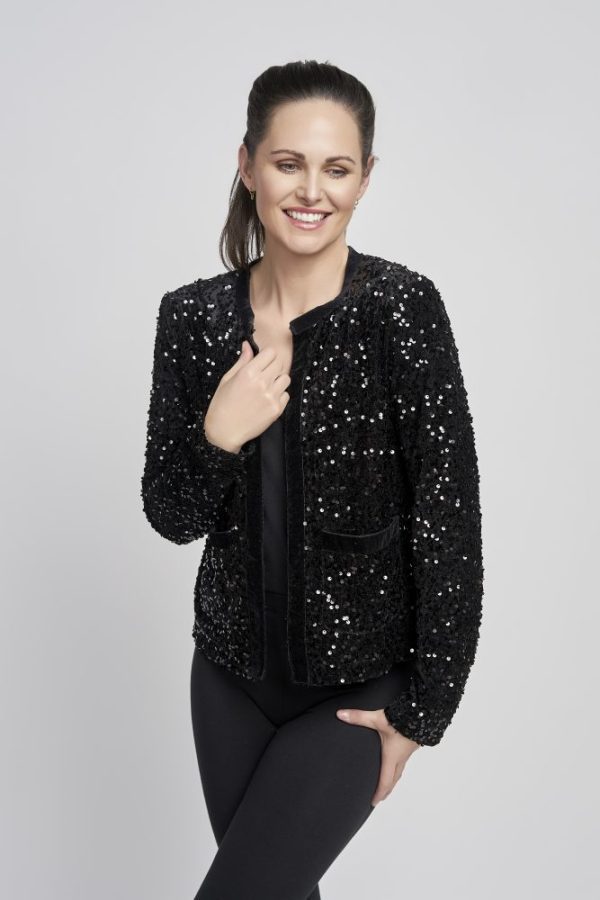 Pinns 699JK Black Sequin Jacket - Image 4