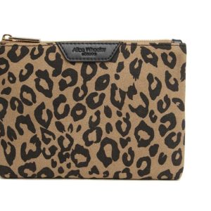 Alice Wheeler Leopard Print Pouch