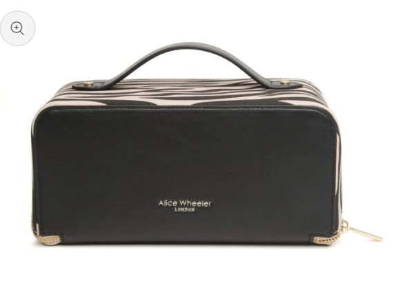 Alice Wheeler Zebra Train Case - Image 5