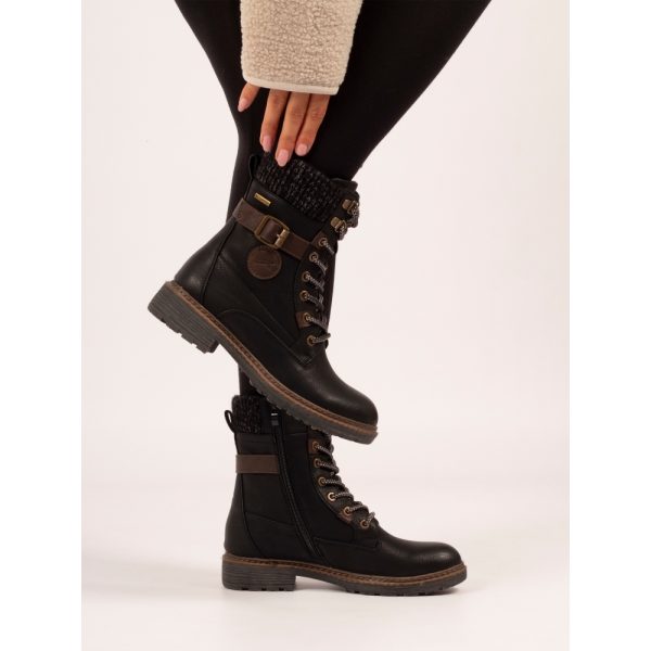 Lunar Annabelle Black Waterproof Boots