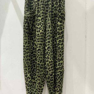 Luna Leopard Print Barrel Pants