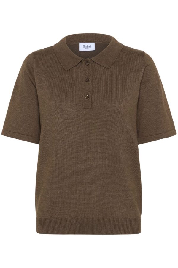 Saint Tropez Mila Fondue Fudge Polo Pullover