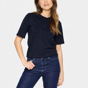 Saint Tropez Mila Night Sky Polo Pullover