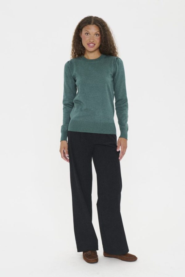 Saint Tropez Mila June Bug Melange Jumper - Image 4