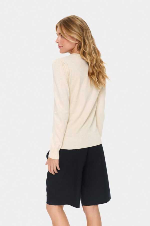 Saint Tropez Mila Brown Rice Melange Pullover - Image 2
