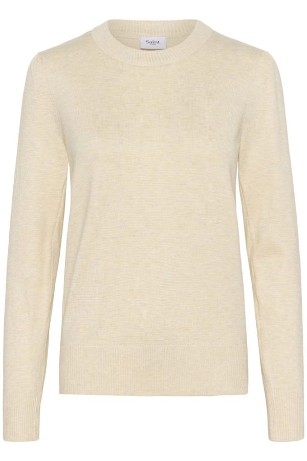 Saint Tropez Mila Brown Rice Melange Pullover - Image 3
