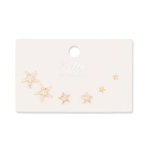 7807 Starfish Gold Multipack Earrings