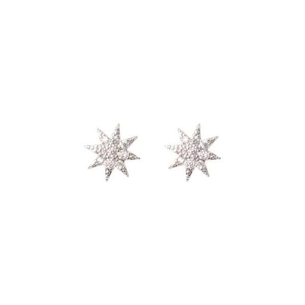 1007 Single Star Stud Earrings in Gold & Silver - Image 2