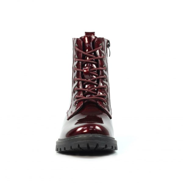Lunar Alexis Burgundy Ankle Boots - Image 5