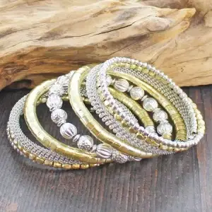 6504 Two Tone Spiral Cuff