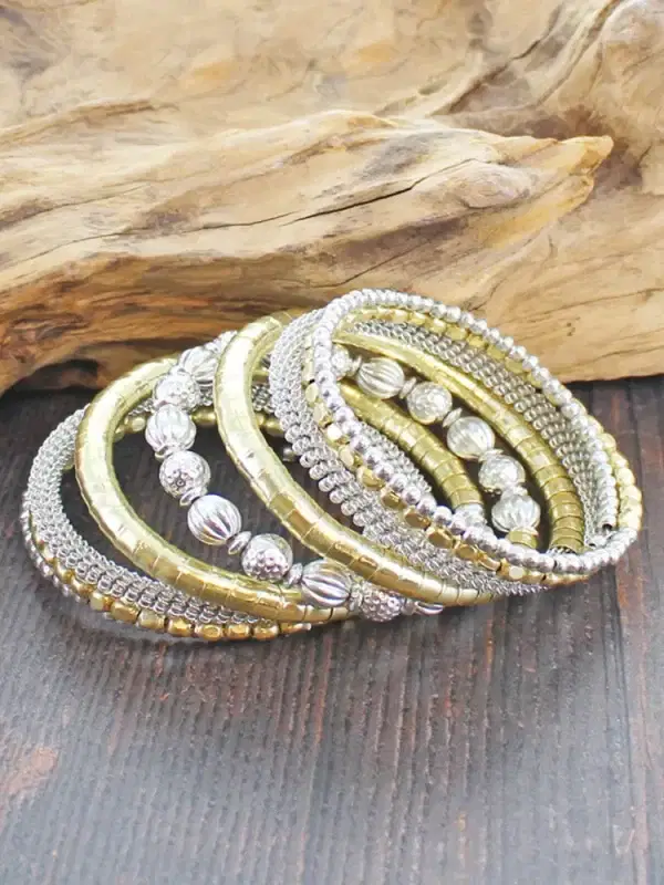 6504 Two Tone Spiral Cuff