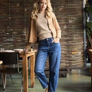 Red Button Caitlin Sidepatch Dark Stone Used Jeans