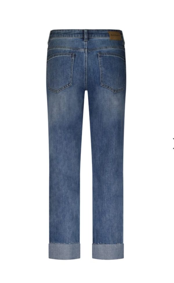 Red Button Kim Stone Used Contrast Sideseam Stone used Jeans - Image 4