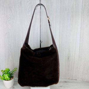 Teri Faux Fur Handbag