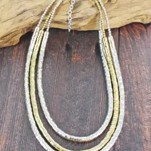 1506 Three Strand Snake Necklace