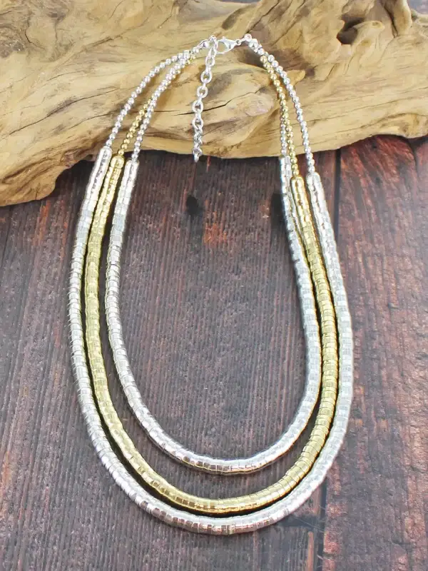 1506 Three Strand Snake Necklace