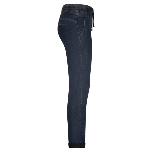 Red Button Tessy Denim Ribjog Trousers - Image 3