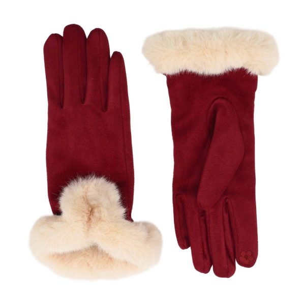 Sophia Faux Fur Cuff Gloves - Image 5