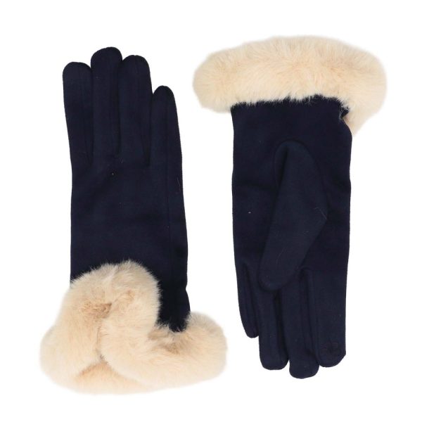 Sophia Faux Fur Cuff Gloves