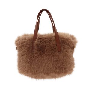 7912 Small Faux Fur Handbag